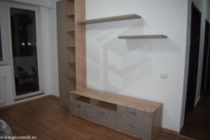 Mobilier living PicoMob stejar bardolino natur gri piatra egger tandem blum